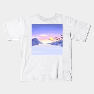 Dawn and a bird Kids T-Shirt